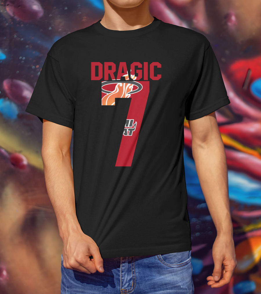 Goran Dragic Number 7 Miami Heat T-Shirt