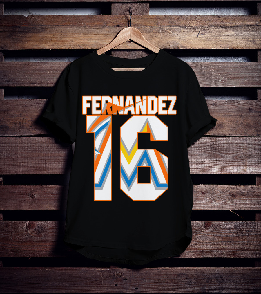 Fernandez 16 Miami Marlins T-Shirt