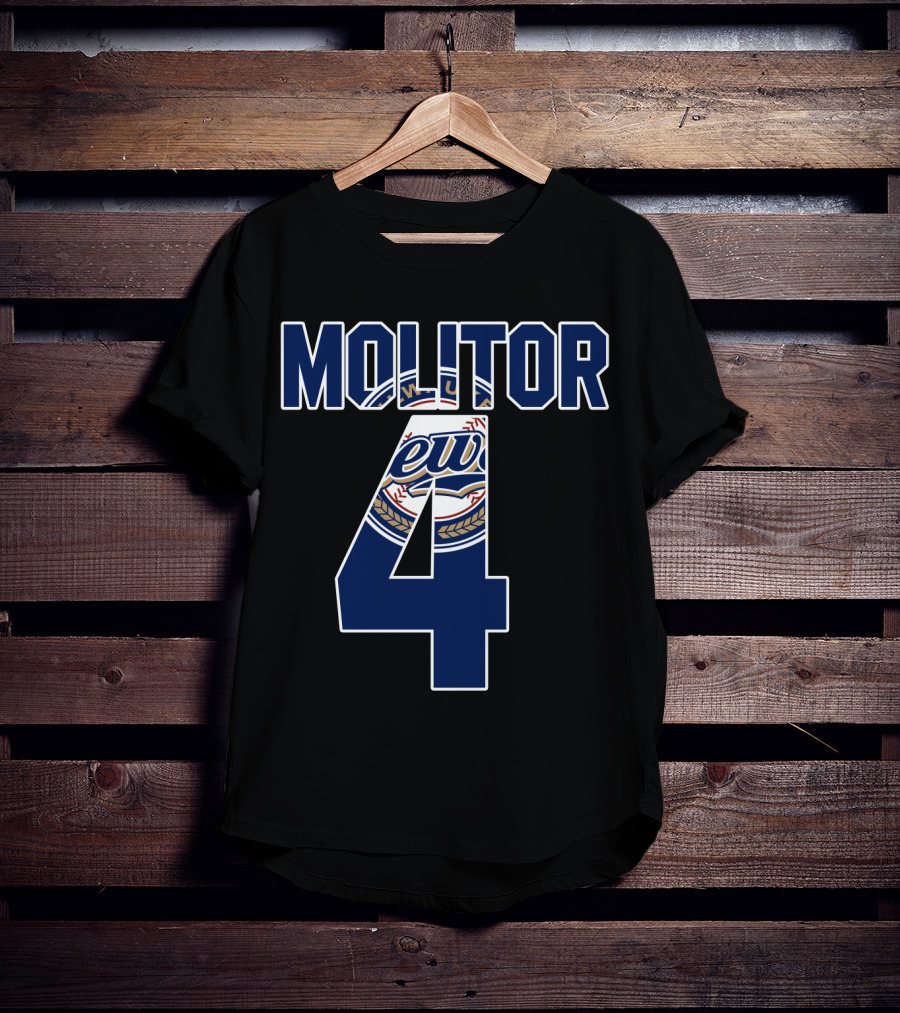 Molitor 4 Milwaukee Brewers T-Shirt