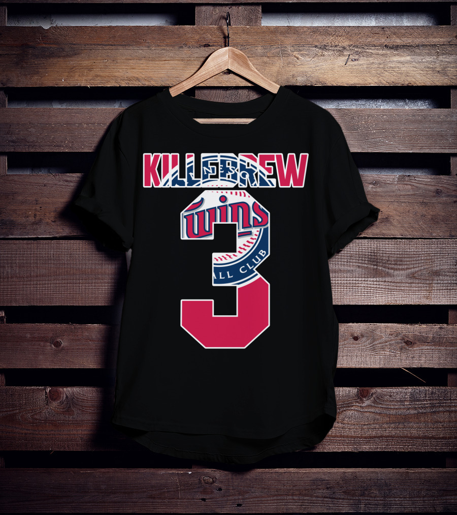 Killebrew Minnesota Twins Number 3 Baseball T-Shirt