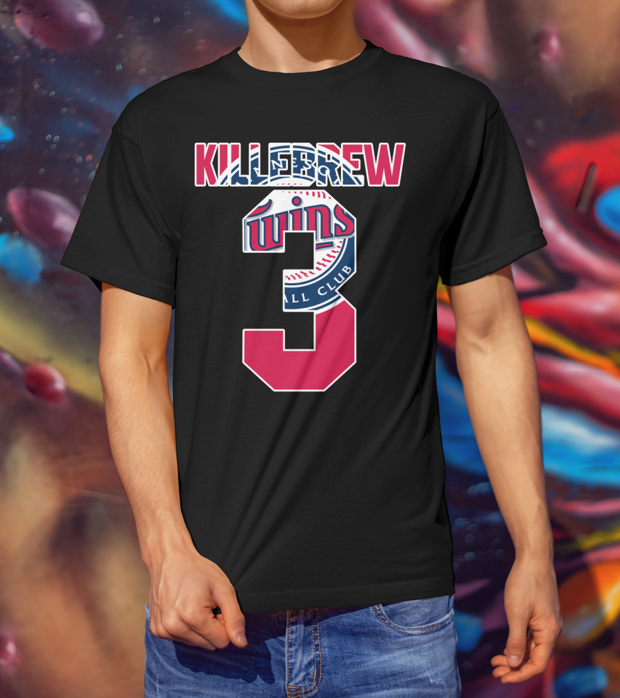 Killebrew Minnesota Twins Number 3 Baseball T-Shirt