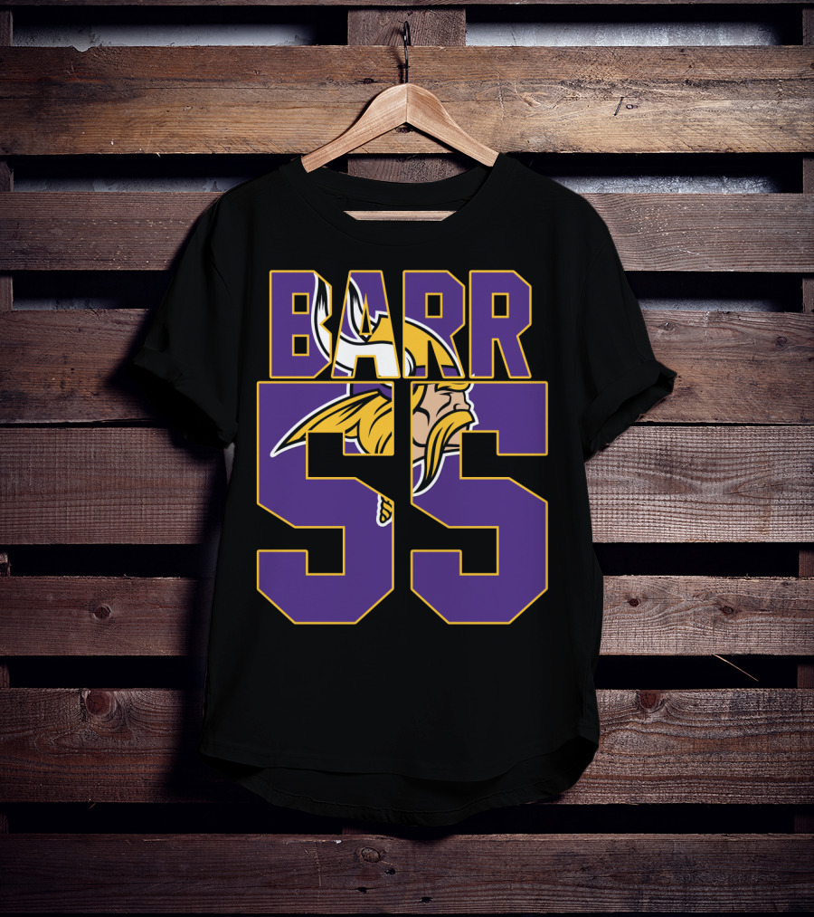 Minnesota Vikings Anthony Barr 55 Jersey With Viking T-Shirt