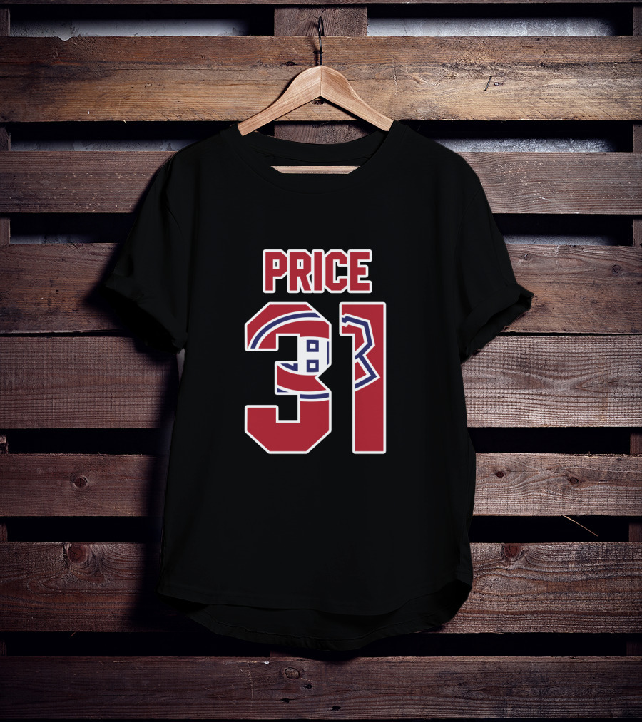 Price 31 Montreal Canadiens Carey Price NHL Hockey Player Jersey T-Shirt