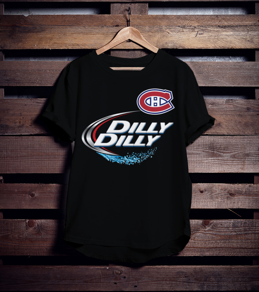 Montreal Canadiens Dilly Dilly NHL Fan Logo Splash T-Shirt