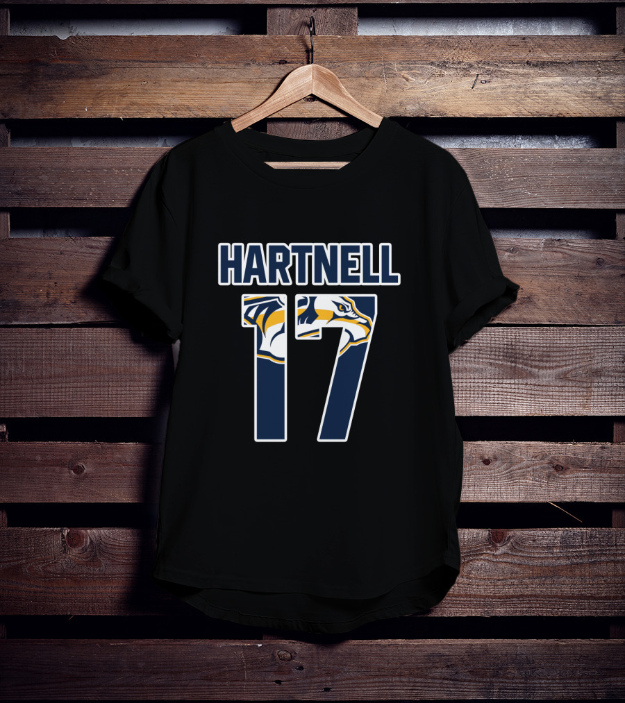 Nashville Predators Scott Hartnell 17 NHL Hockey Team T-Shirt