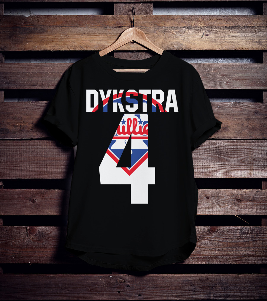 Dykstra 4 Phillies Iconic Philadelphia Baseball Nostalgia T-Shirt