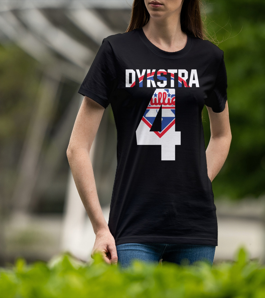 Dykstra 4 Phillies Iconic Philadelphia Baseball Nostalgia T-Shirt