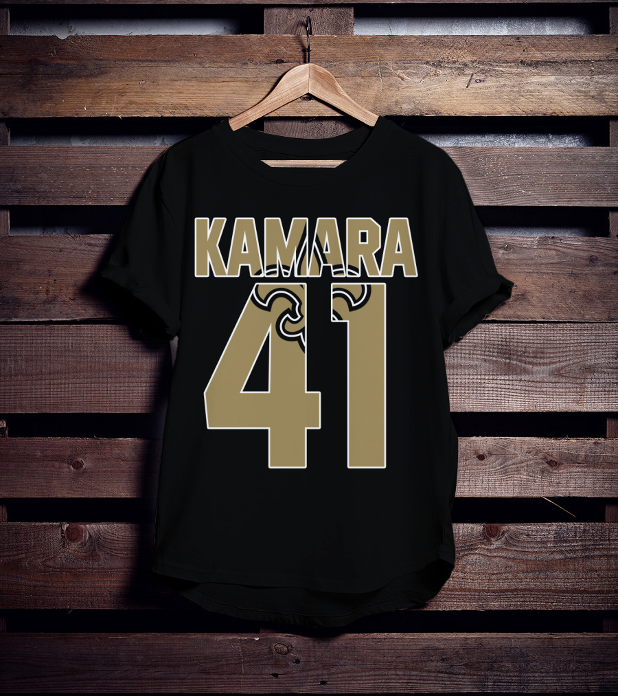 New Orleans Saints Alvin Kamara 41 Fleur-De-Lis T-Shirt