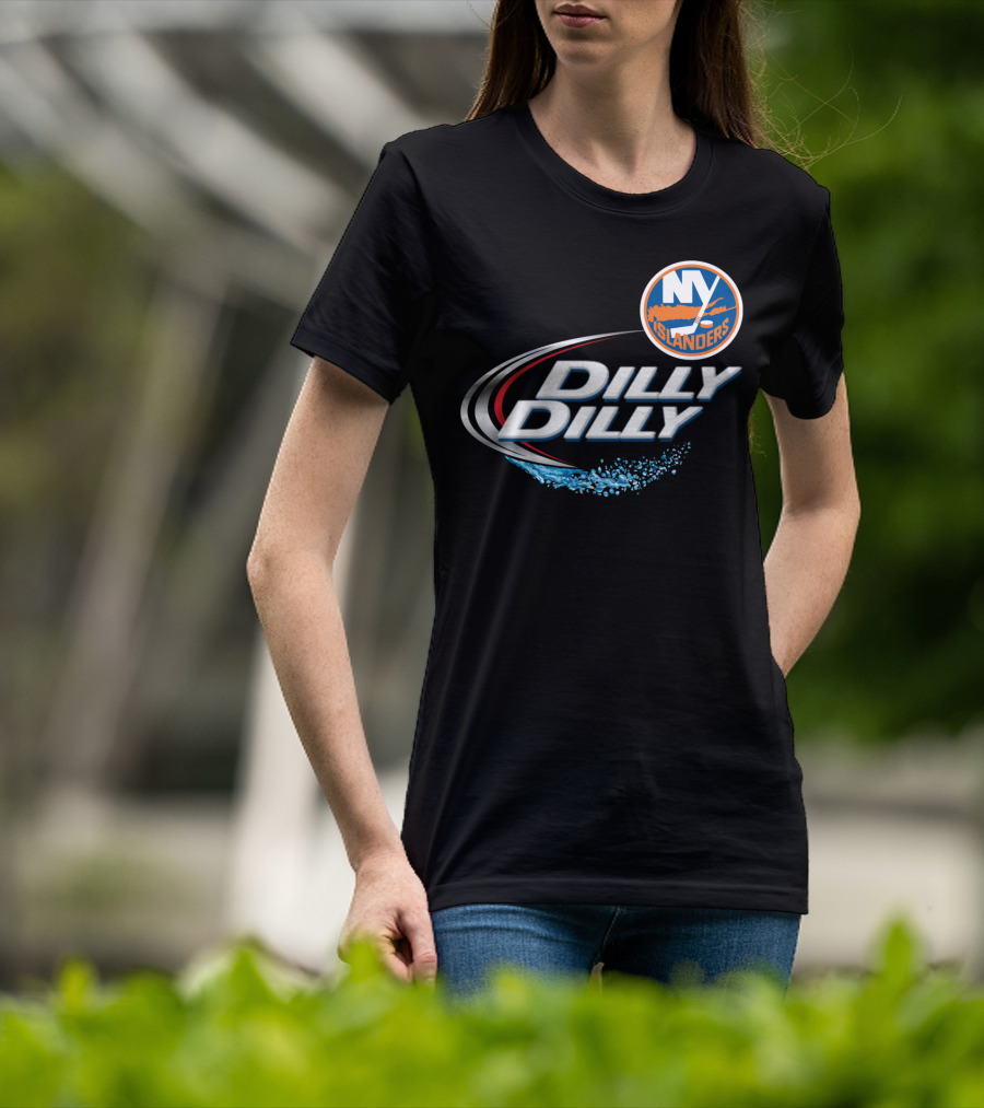 New York Islanders Dilly Dilly NHF Fan Logo Splash T-Shirt