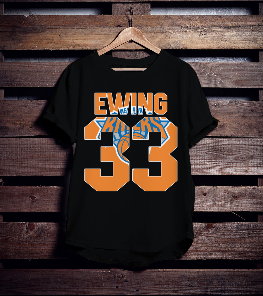 Ewing 33 New York Knicks Patrick Nba T-Shirt