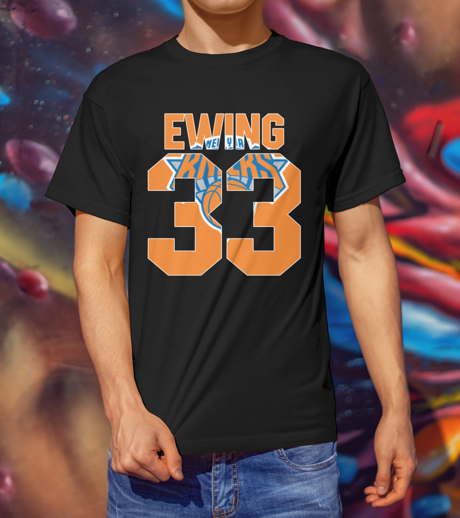 Ewing 33 New York Knicks Patrick Nba T-Shirt