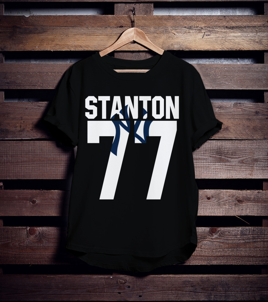 Stanton 77 New York Yankees Number T-Shirt