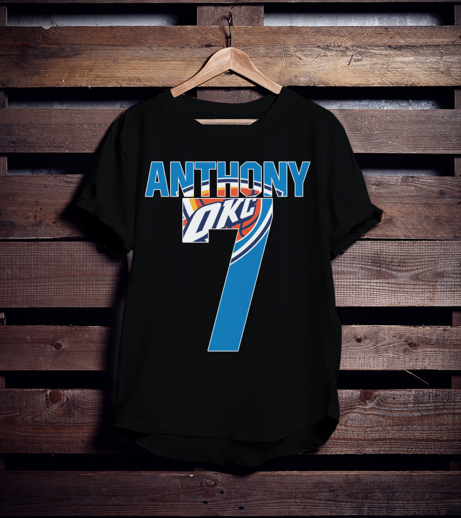 Oklahoma City Thunder Carmelo Anthony 7 Nba Okc T-Shirt