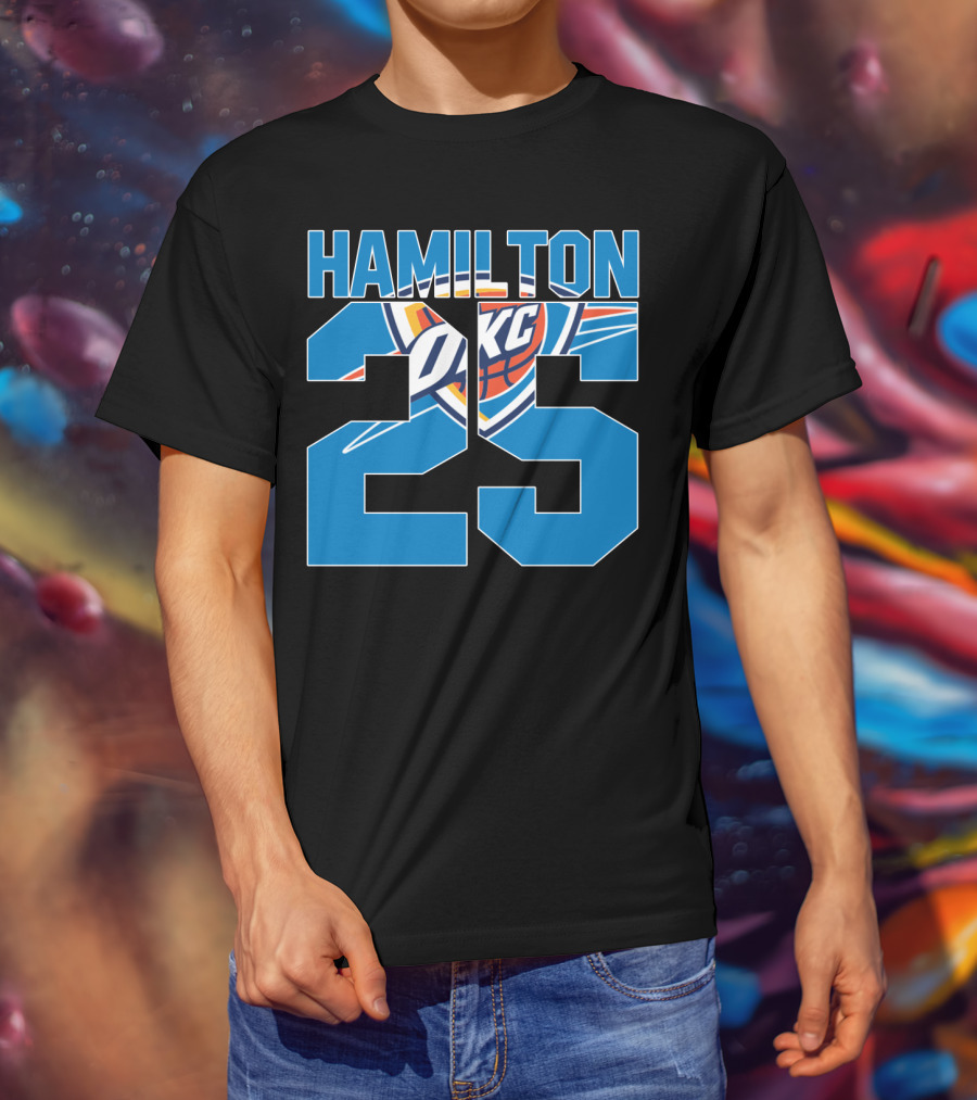 Oklahoma City Thunder Hamilton 25 Okc Nba T-Shirt