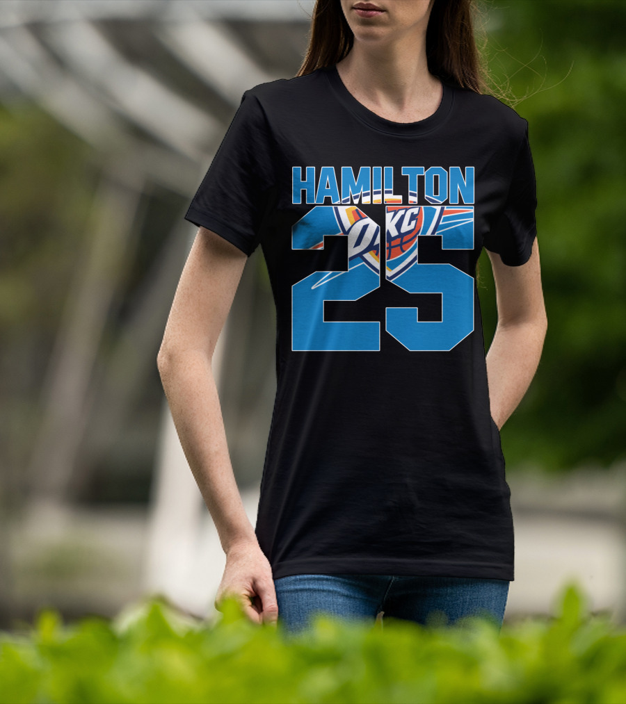 Oklahoma City Thunder Hamilton 25 Okc Nba T-Shirt