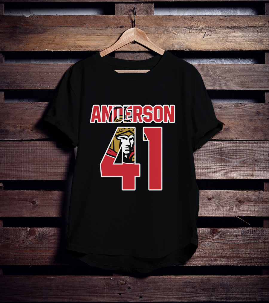 Ottawa Senators Craig Anderson 41 NHL Hockey T-Shirt