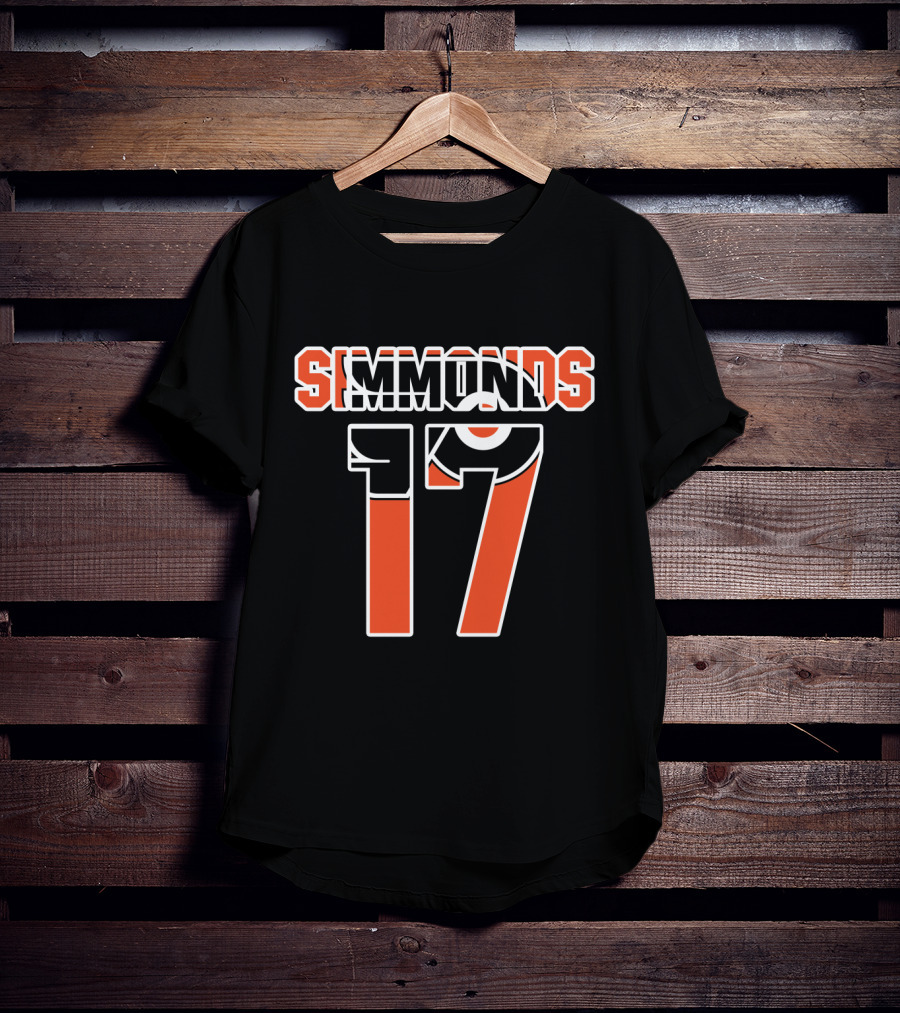 Philadelphia Flyers Wayne Simmonds Number 17 NHL T-Shirt