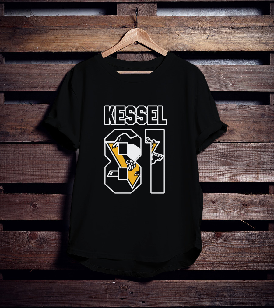 Kessel 81 Pittsburgh Penguins NHL Hockey Player Graphic With Team T-Shirt