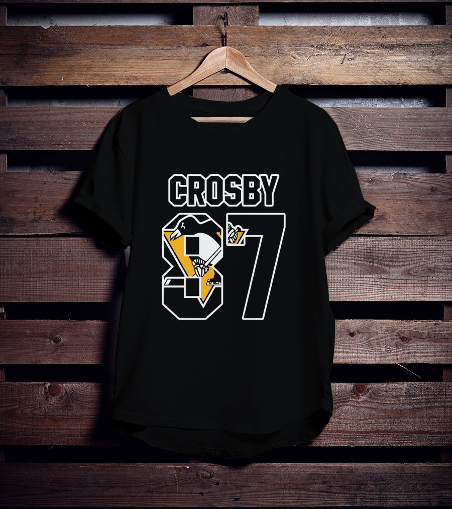 Pittsburgh Penguins Sidney Crosby Number 87 NHL Player T-Shirt