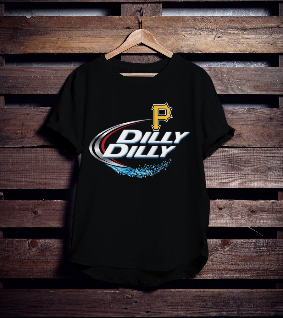 Pittsburgh Pirates Dilly Dilly Sports Logo Ripple Effect T-Shirt