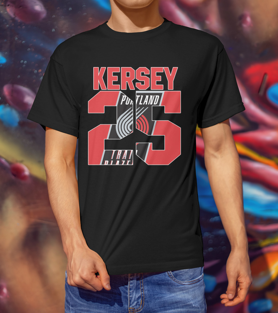 Portland Trail Blazers Kersey 25 Nba Jersey T-Shirt