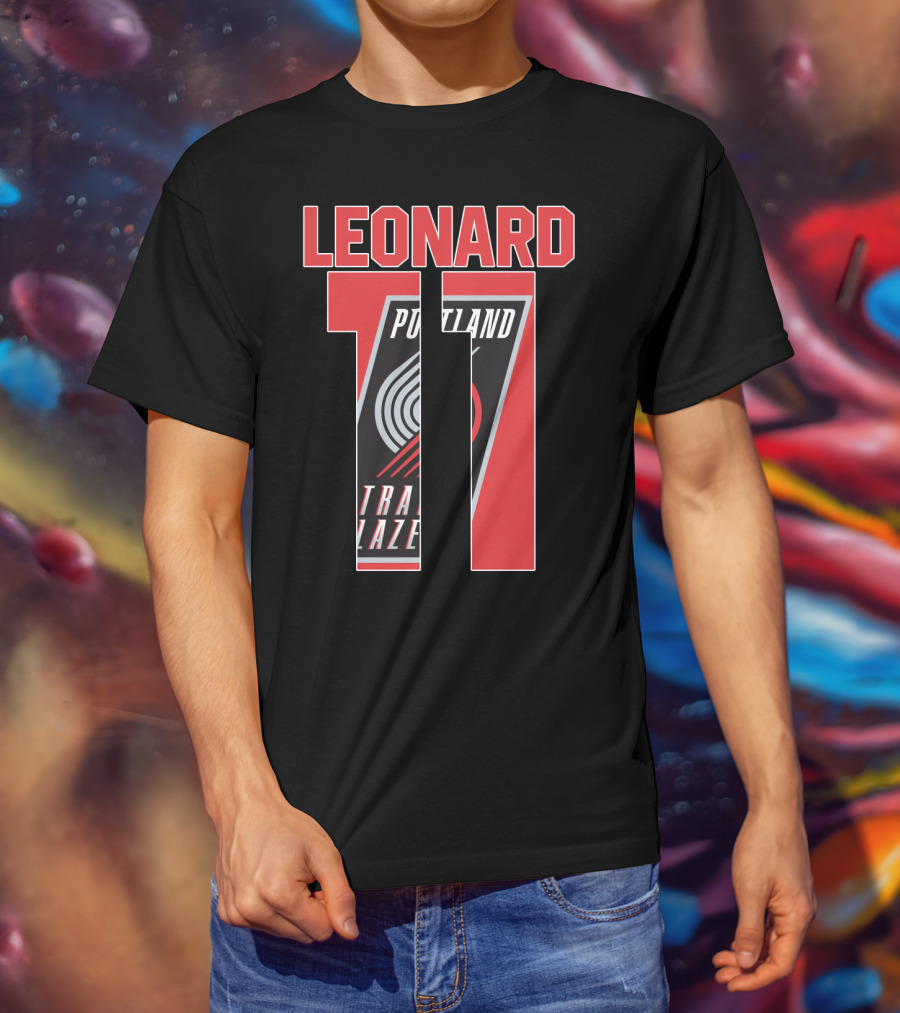 Leonard 11 Portland Trail Blazers Nba T-Shirt