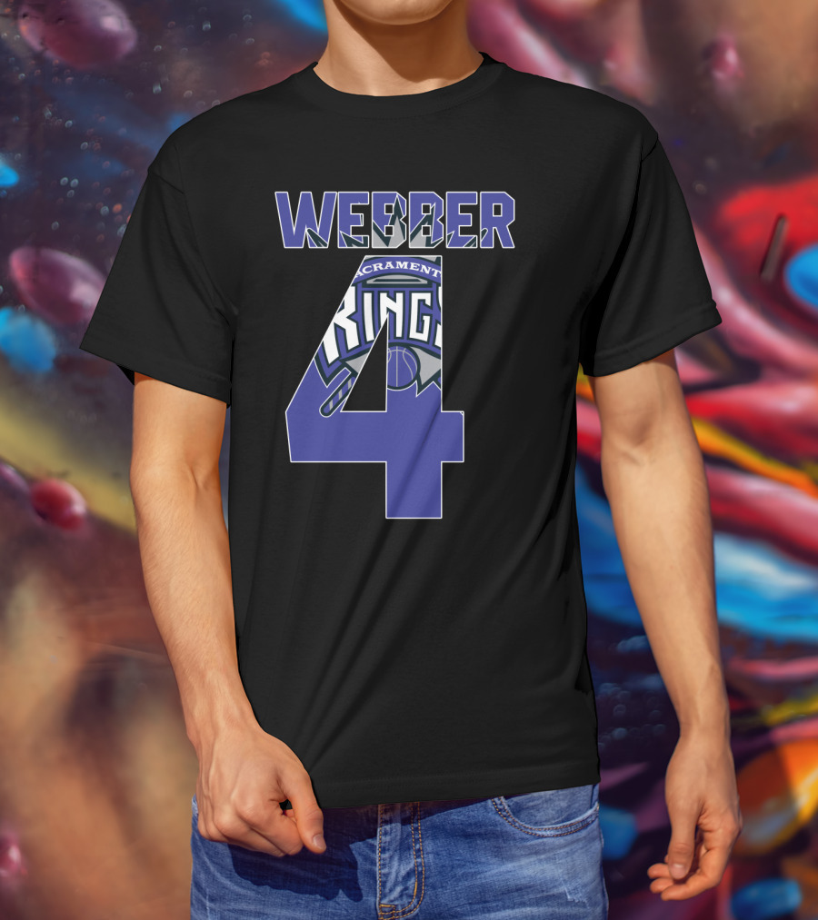 Sacramento Kings Chris Webber 4 Nba T-Shirt