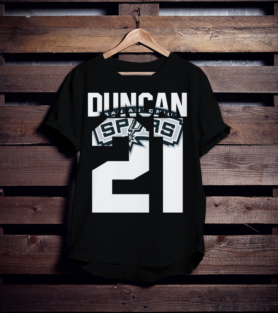 San Antonio Spurs Duncan 21 Nba T-Shirt