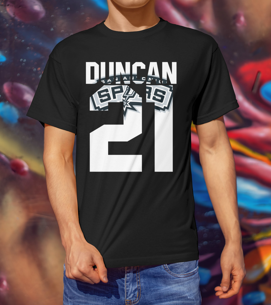 San Antonio Spurs Duncan 21 Nba T-Shirt