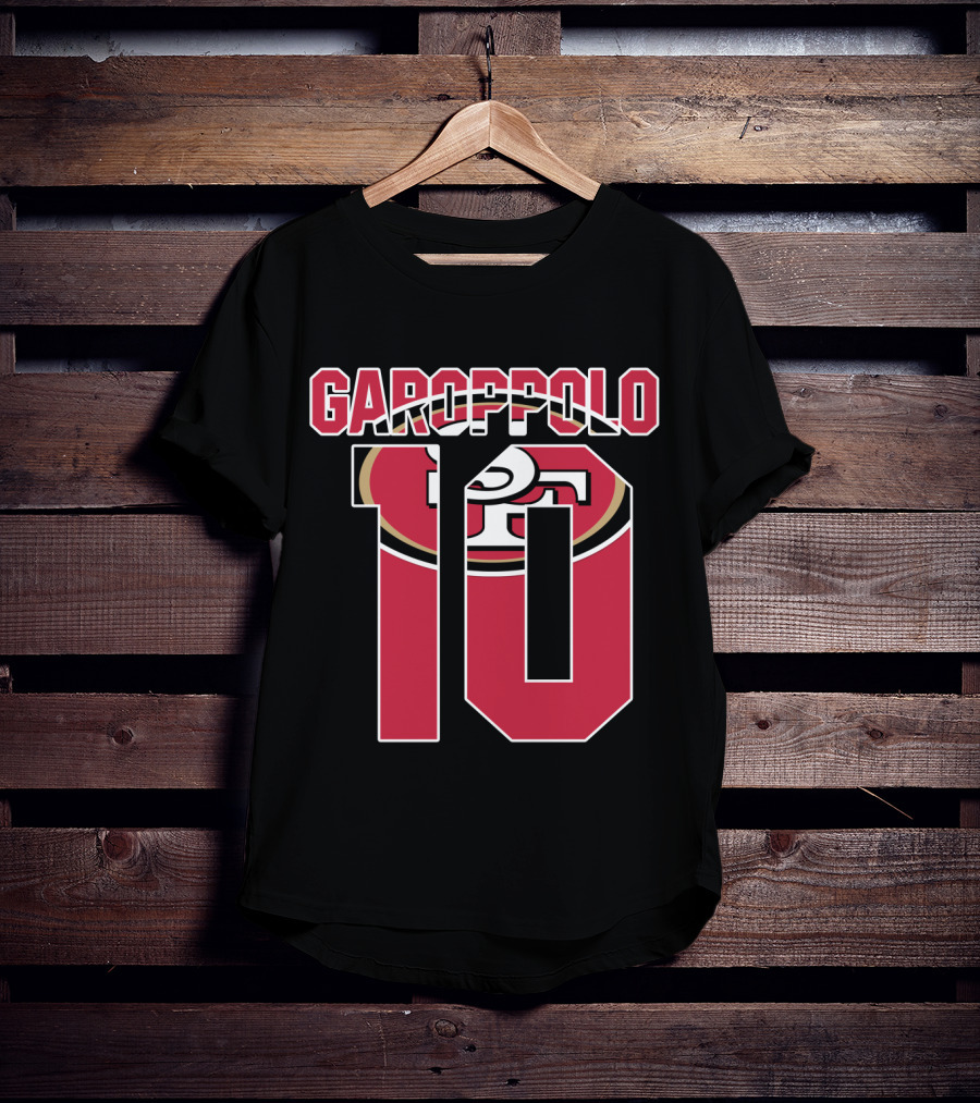 Garoppolo 10 San Francisco 49ers Logo Player Jersey T-Shirt