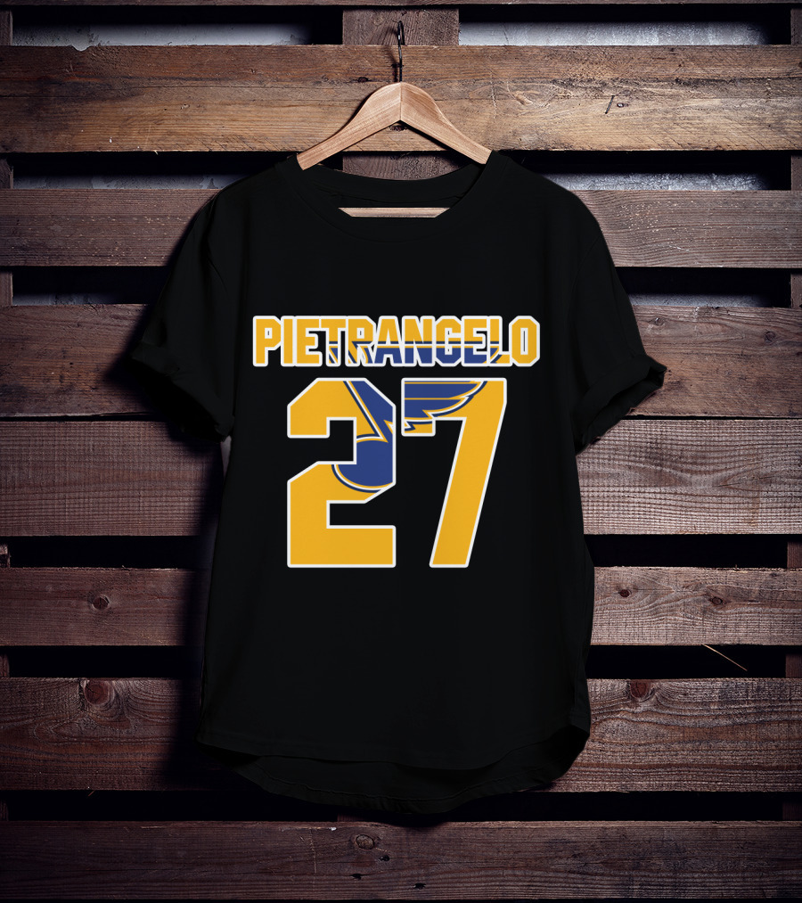 Pietrangelo 27 St Louis Blues NHL Hockey Player Jersey T-Shirt