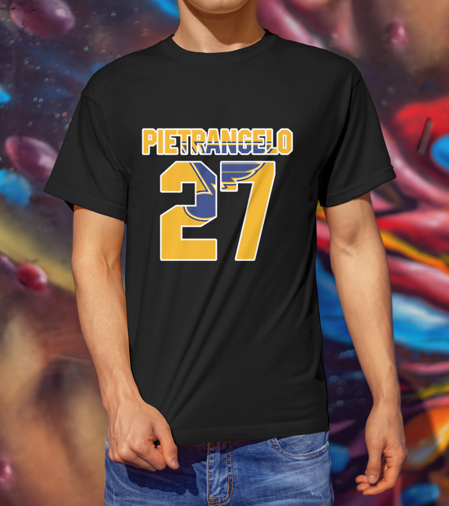 Pietrangelo 27 St Louis Blues NHL Hockey Player Jersey T-Shirt