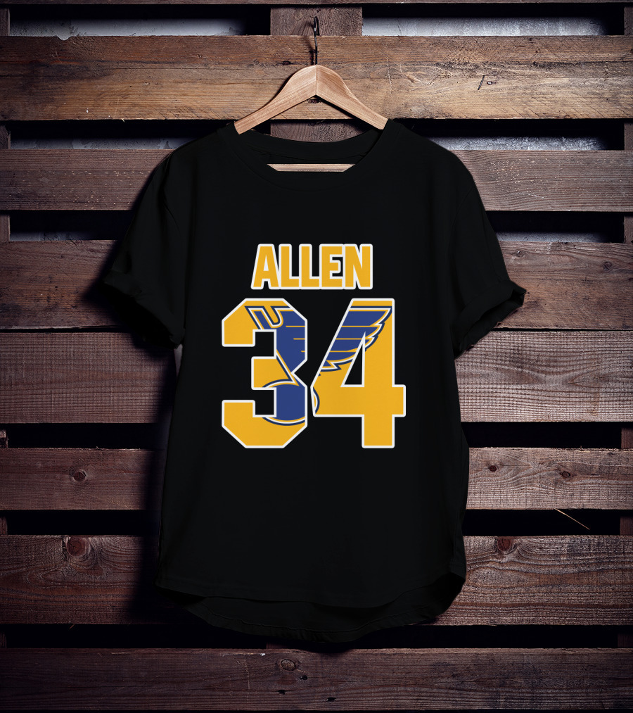 Allen 34 St Louis Blues NHL Jersey T-Shirt