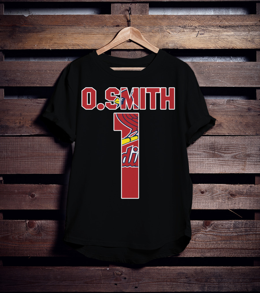 O. Smith 1 St. Louis Cardinals Jersey T-Shirt