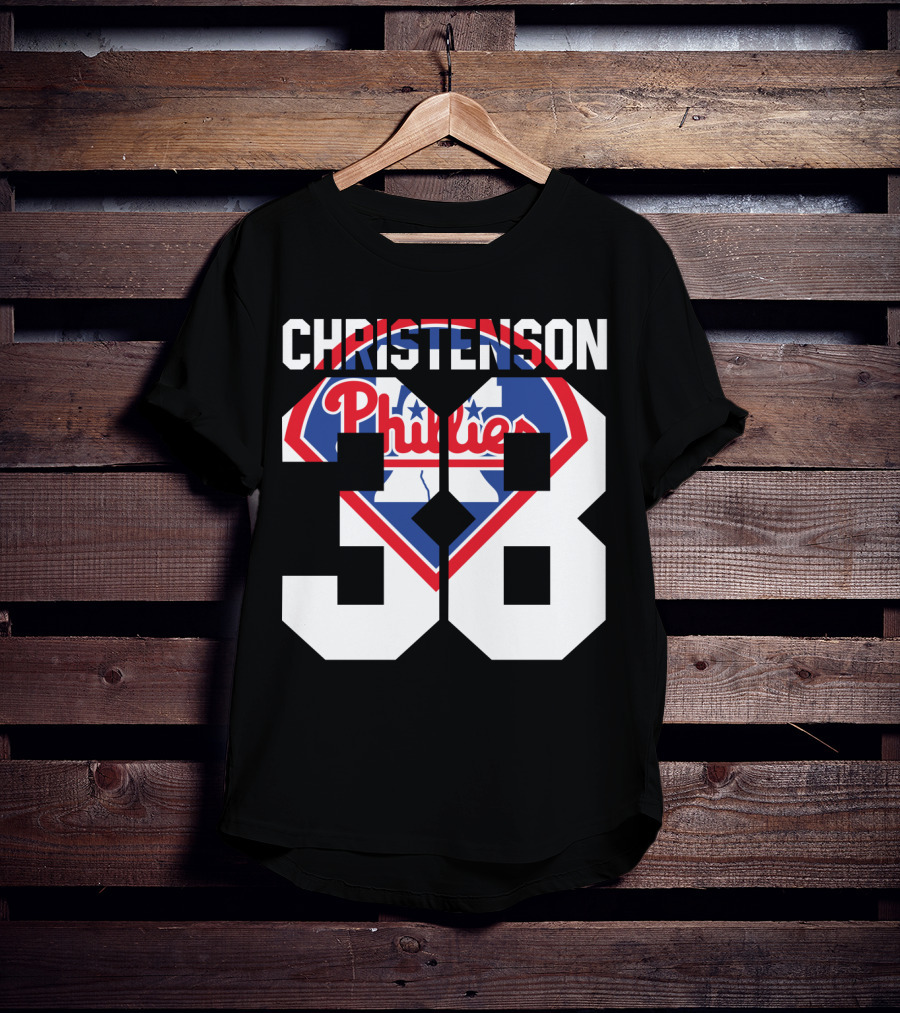Christenson 38 Philadelphia Phillies 1981 Baseball T-Shirt