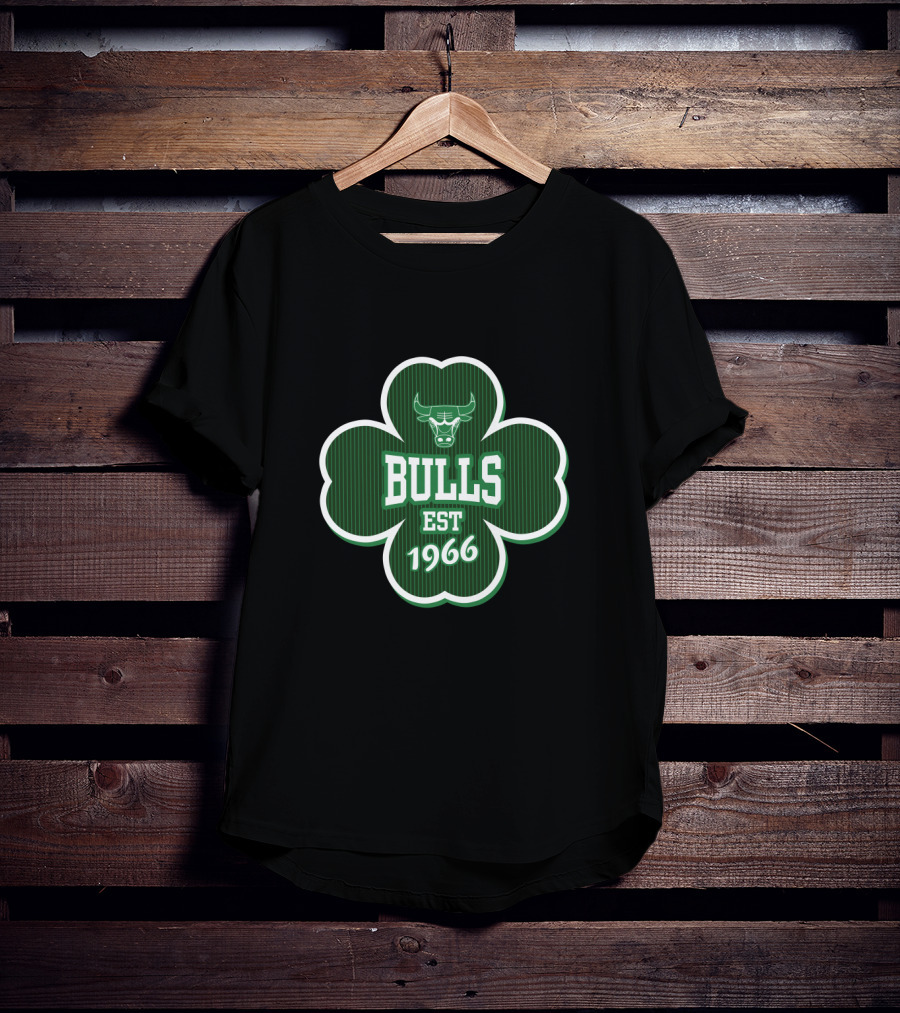 Chicago Bulls Shamrock Est 1966 St Patrick's Day T-Shirt
