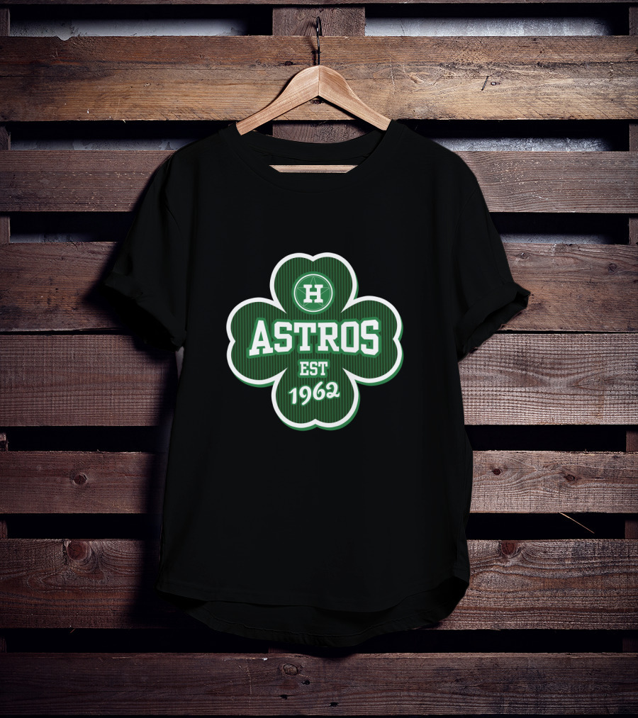 Houston Astros Clover EST 1962 St Patrick's Day H T-Shirt