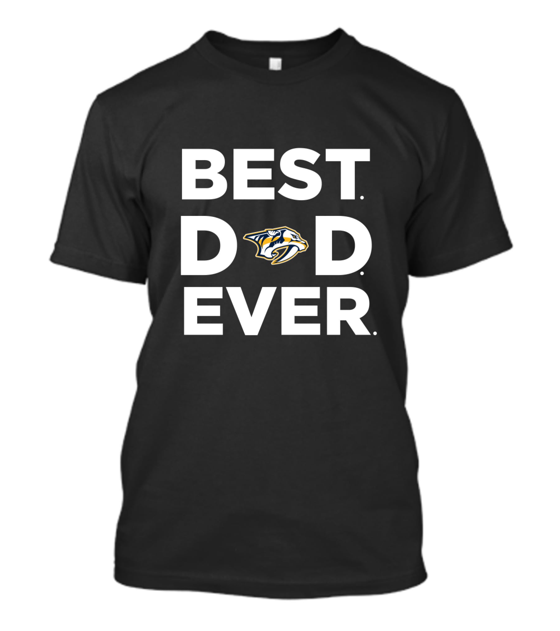 Best Dad Ever Nashville Predators Fan Gift T-Shirt