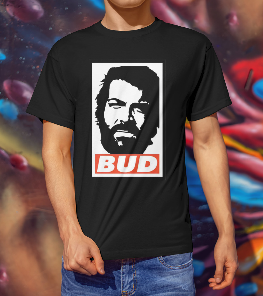 Bud Spencer Tribute Graphic Blockface T-Shirt
