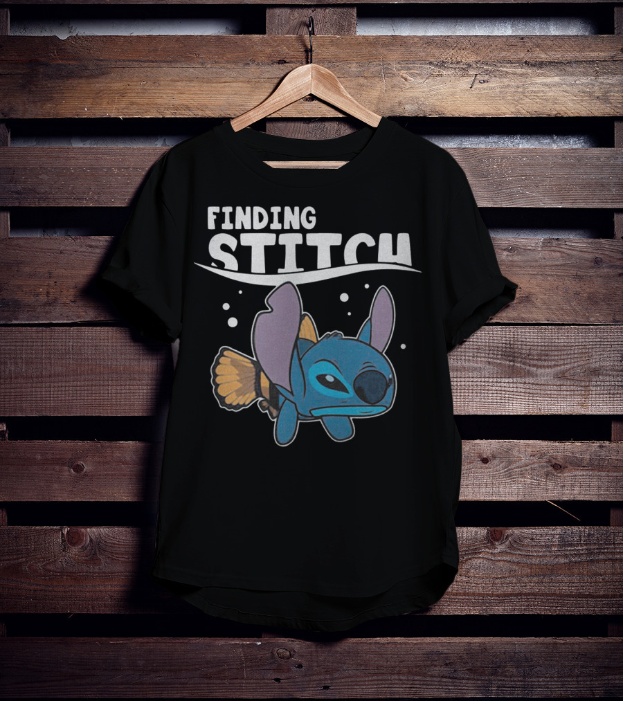 Finding Stitch Parody With Fish Imagery And Underwater T-Shirt