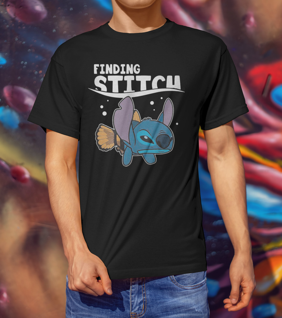 Finding Stitch Parody With Fish Imagery And Underwater T-Shirt