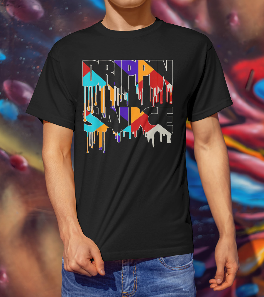 Jordan 9 Drippin Sauce Dream It Do It Bold Multicolor Drip T-Shirt