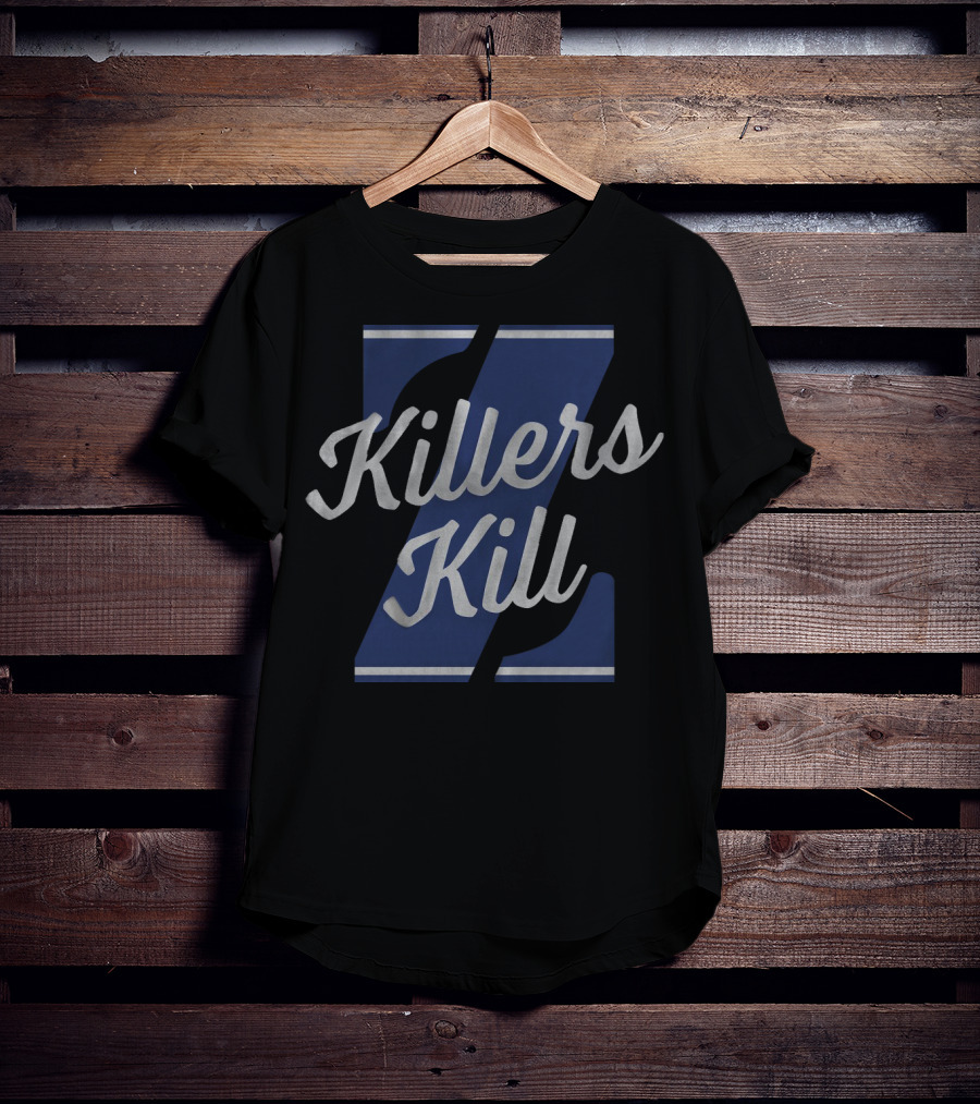 Killers Kill Navy Blue Letter Z Style T-Shirt