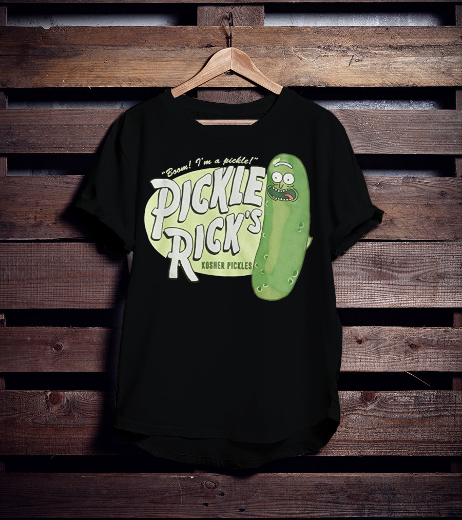 Rick And Morty Boom I'm A Pickle Pickle Rick's Kosher Pickles T-Shirt