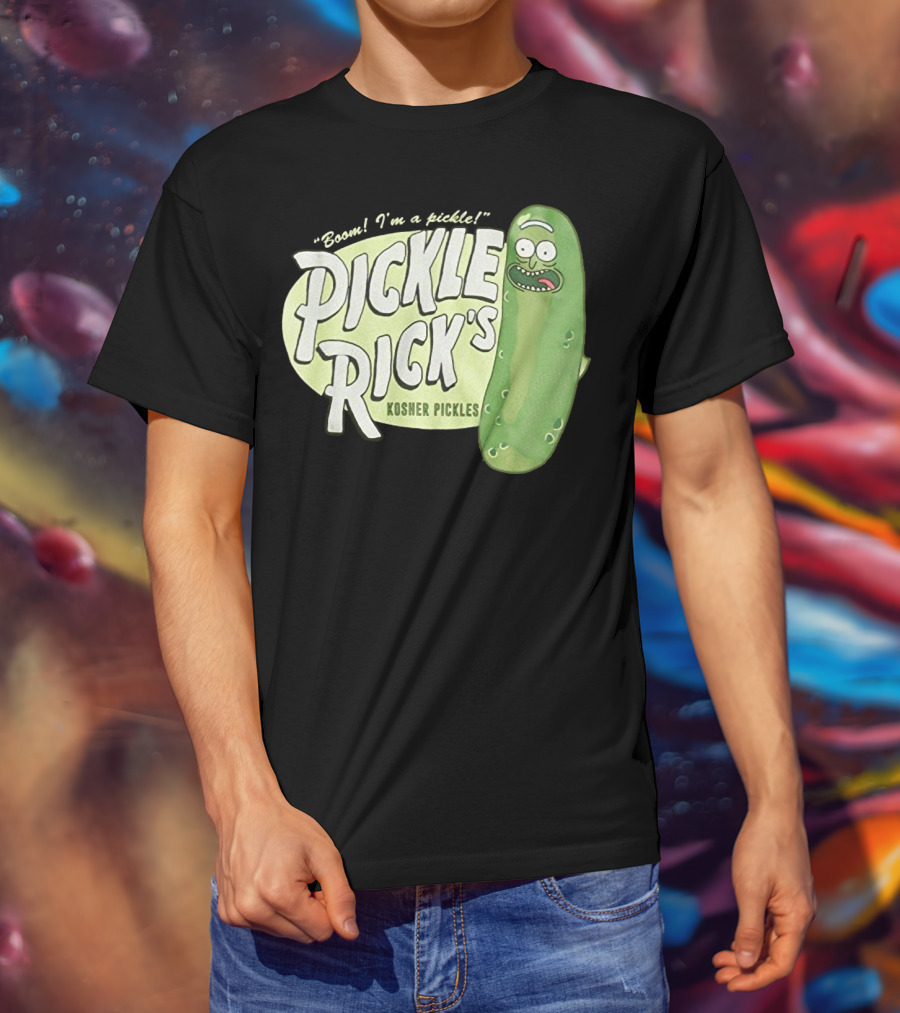 Rick And Morty Boom I'm A Pickle Pickle Rick's Kosher Pickles T-Shirt