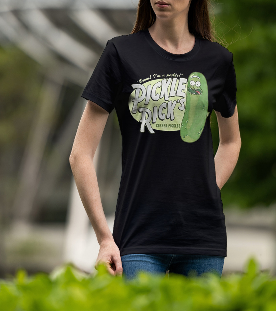 Rick And Morty Boom I'm A Pickle Pickle Rick's Kosher Pickles T-Shirt