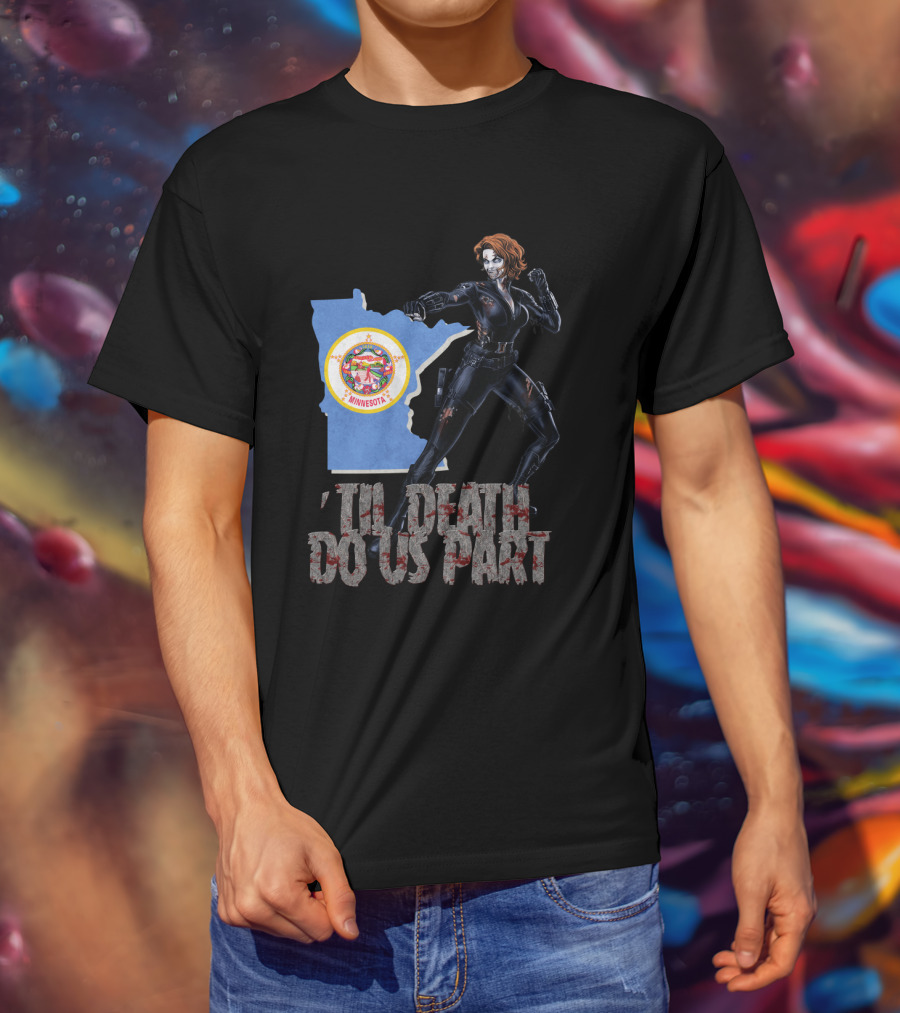 Minnesota Black Widow 'Til Death Do Us Part T-Shirt