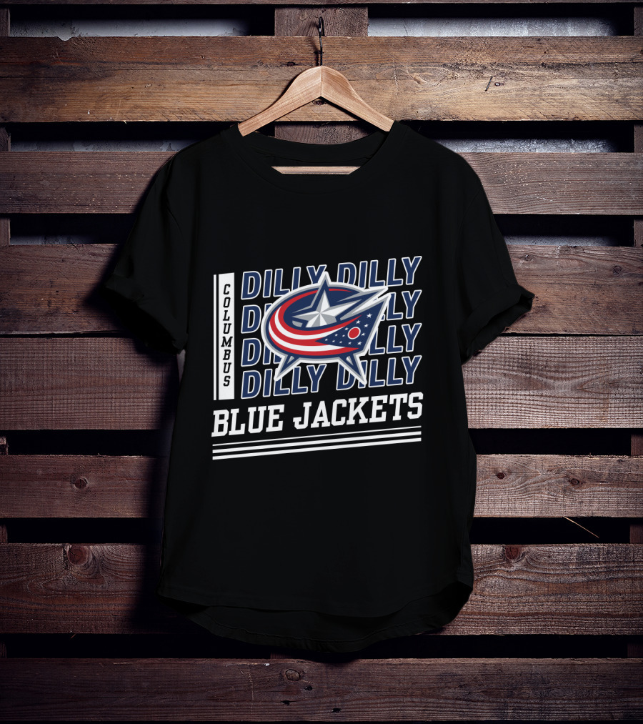 Columbus Blue Jackets Dilly Dilly Emblem And T-Shirt