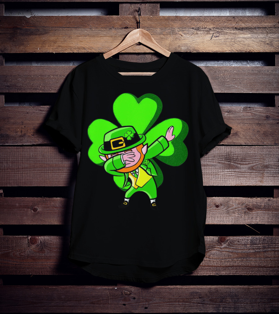 Leprechaun Dab Dance Shamrock St Patrick's Day Luck Ireland T-Shirt
