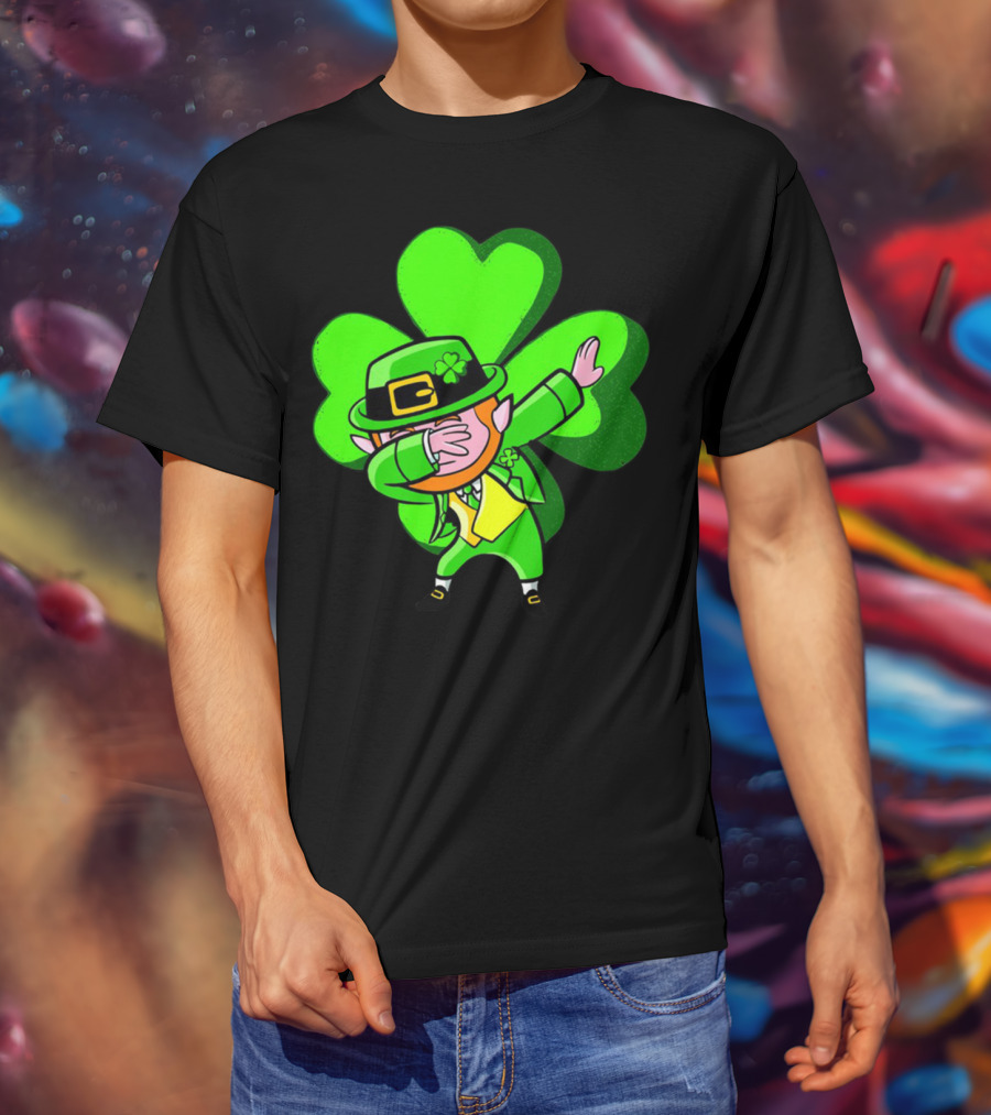 Leprechaun Dab Dance Shamrock St Patrick's Day Luck Ireland T-Shirt